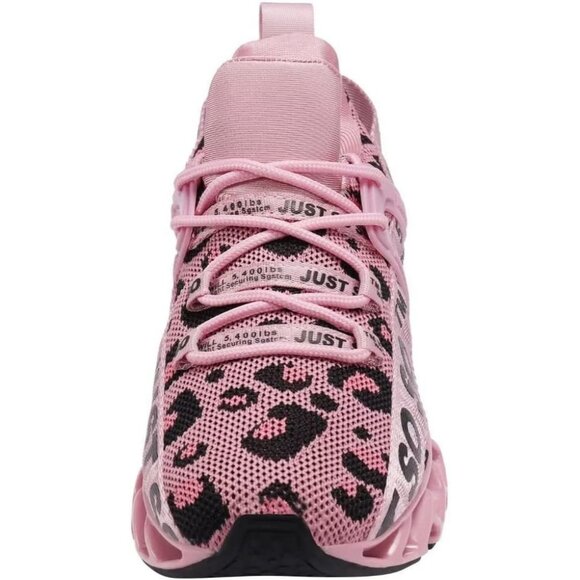 Women's Light Pink Running Walking Tennis Blade Non Slip Athletic Sneakers Shoes - Picture 4 of 6